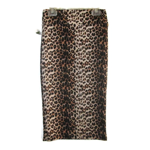 sexy retro rockabilly leopard midi wiggle skirt - Picture 4 of 5